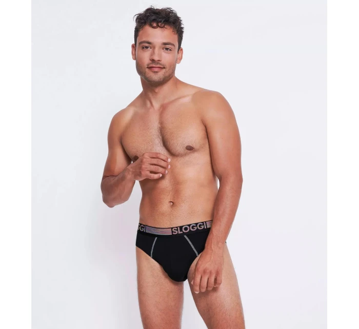 sloggi men GO ABC Natural B Midi 2P - BLACK - SLOGGI BLACK - SLOGGI