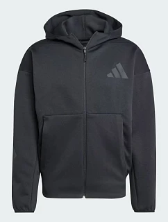 Pánská nová mikina s kapucí Adidas Z.N.E. Full-Zip Black - JE7538