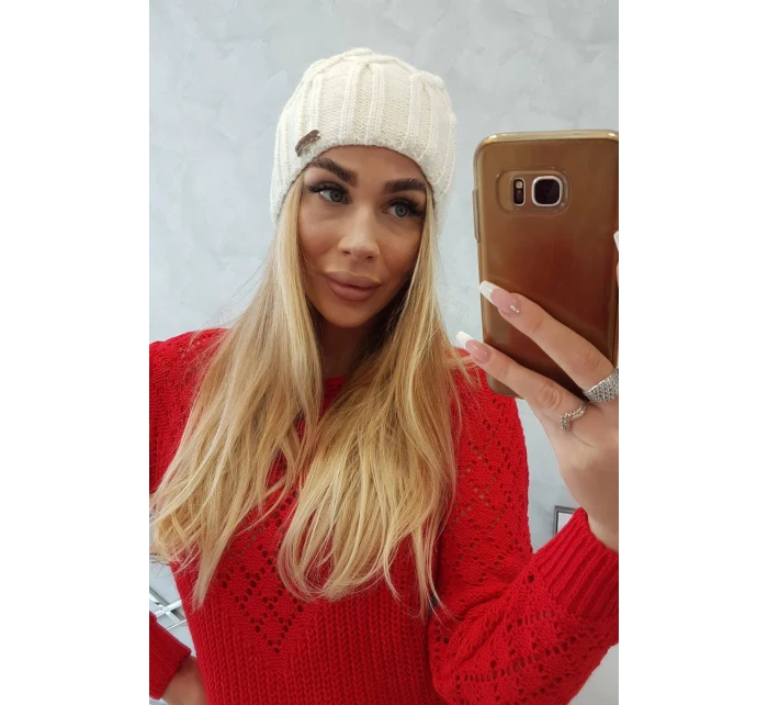 Milano fleecová čepice K203 ecru