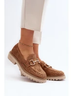 Dámské lodičky s výšivkou Camel model 21649856 - Boto