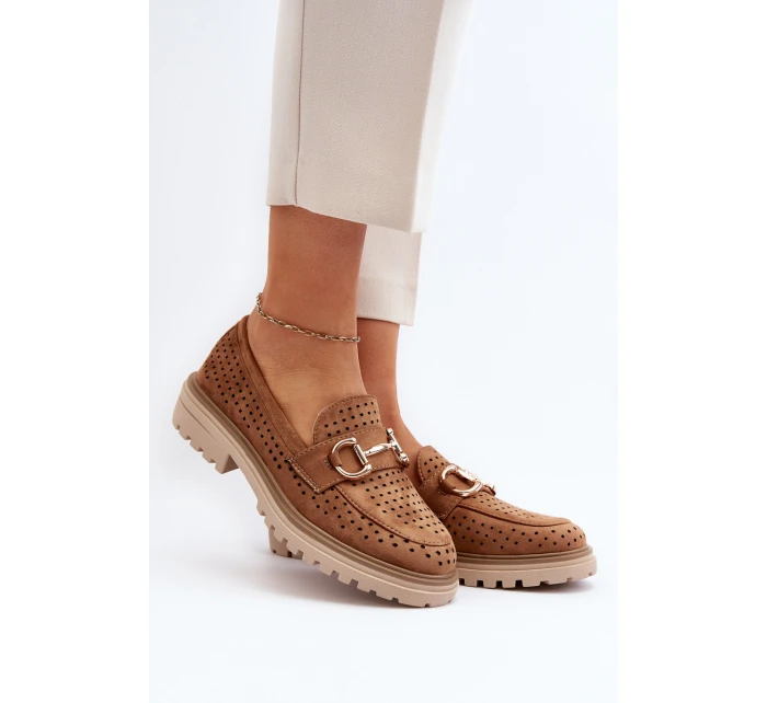Dámské lodičky s výšivkou Camel model 21649856 - Boto