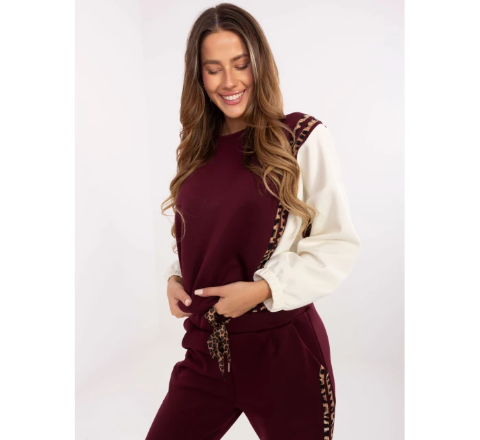 Komplet IT KMPL model 21494238 bordowy - FPrice Komplet IT KMPL model 21494238 bordowy - FPrice