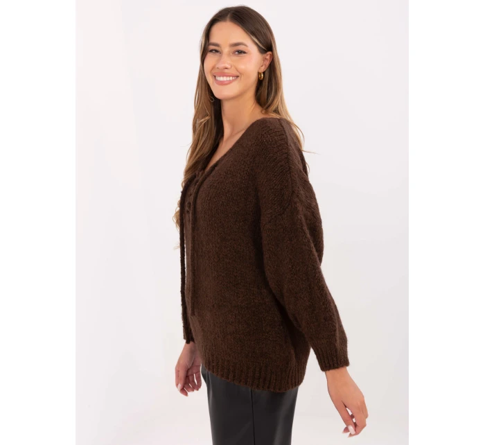 Jumper MI SW 0919.18 hnědý Jumper MI SW 0919.18 hnědý