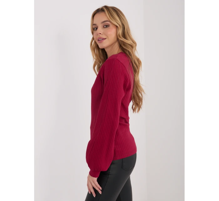 Bluzka RV BZ model 21801793 bordowy - FPrice Bluzka RV BZ model 21801793 bordowy - FPrice