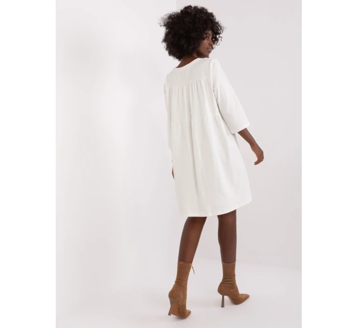 Sukienka RV SK model 19341478 ecru - FPrice Sukienka RV SK model 19341478 ecru - FPrice