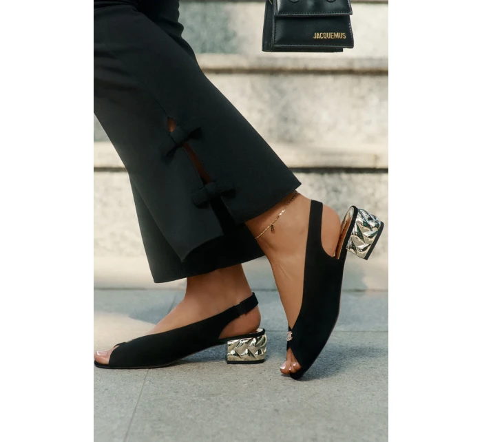 Sandály na podpatku model 212577 Step in style Sandály na podpatku model 212577 Step in style