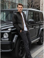 Pánská přechodná prošívaná bunda černá FashionStreet TX3785