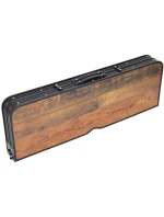 Skládací kempingový turistický stůl 90x60x70 cm a 2 lavice 87x23x39 cm Dřevo