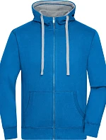 Daiber JN 963 Pánská mikina s kapucí "Lifestyle" 02.0963 cobalt/grey heather