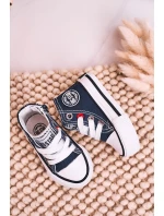 Dětské Tenisky Vysoké Se Zipem BIG STAR model 21545337 Tmavě Modré - Big Star Shoes Dětské Tenisky Vysoké Se Zipem BIG STAR model 21545337 Tmavě Modré - Big Star Shoes