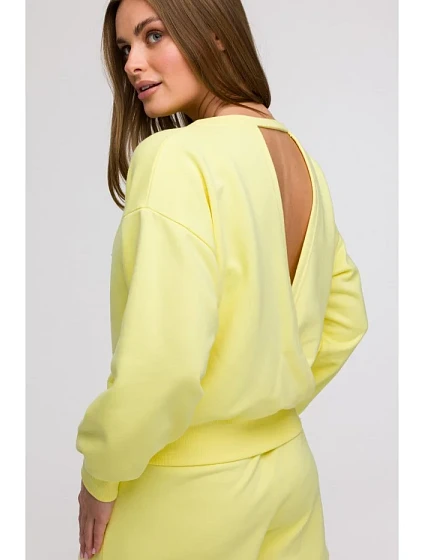Mikina s otevřenými zády model 21047181 - BeWear Mikina s otevřenými zády model 21047181 - BeWear