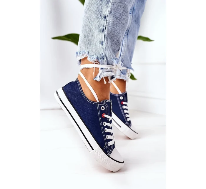 Dámské Klasické Tenisky Tmavě Modré Ecoma Dámské Klasické Tenisky Tmavě Modré Ecoma