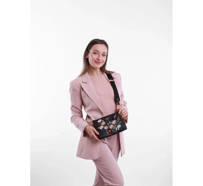 Dámská kabelka Vuch Lylann Flowers Black Dámská kabelka Vuch Lylann Flowers Black