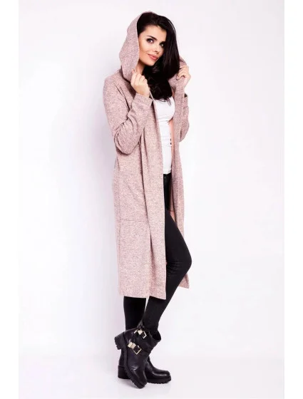 Svetr na zapínání model 18052504 růžový - Infinite You