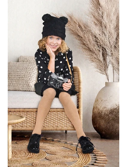 Dívčí 3D punčocháče z mikrovlákna Nadja Junior DR2315