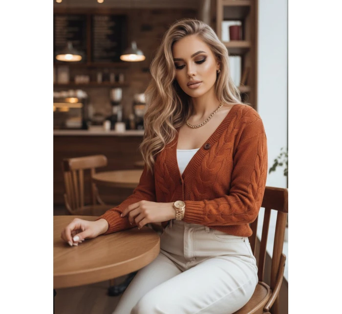 Dámský červený svetr NISTEL FashionStreet MY1684