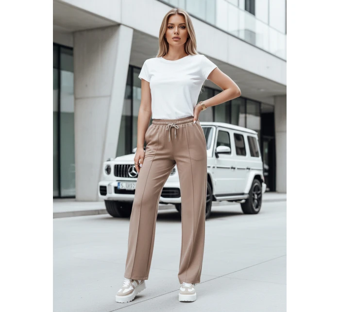 Dámské tepláky DRESSANIK beige FashionStreet UY2701 Dámské tepláky DRESSANIK beige FashionStreet UY2701