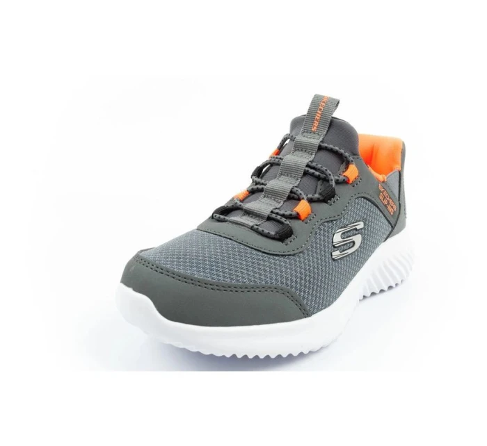 Skechers Bounder Slip-ins dětská sportovní obuv pro mládež šedá Skechers Bounder Slip-ins dětská sportovní obuv pro mládež šedá