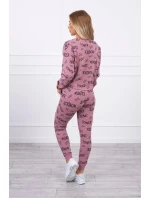 Sada s nápisy tmavě růžová Sada s nápisy tmavě růžová