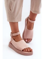 Pohodlné Dámské Sandály Na Platformě Růžové Rubie Pohodlné Dámské Sandály Na Platformě Růžové Rubie