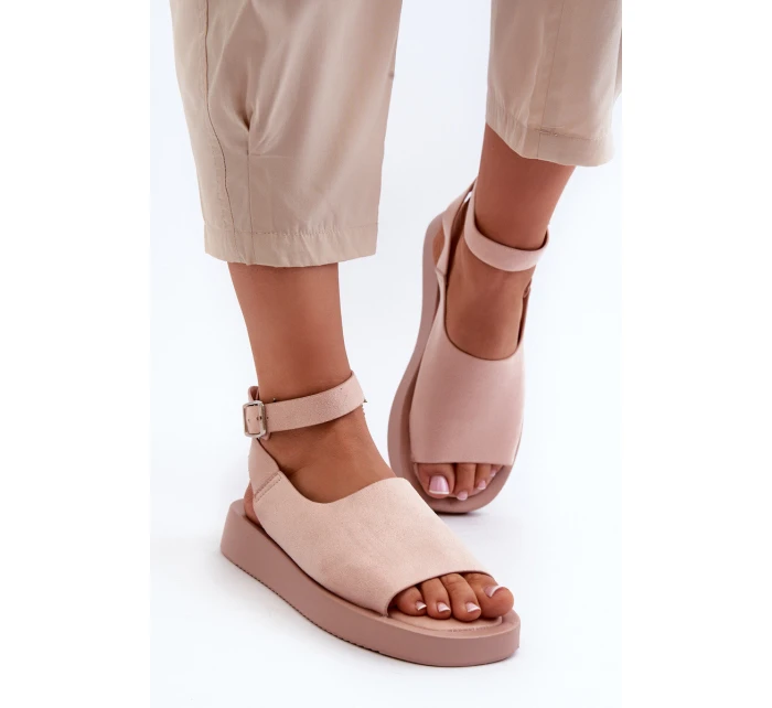 Pohodlné Dámské Sandály Na Platformě Růžové Rubie Pohodlné Dámské Sandály Na Platformě Růžové Rubie