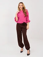 Kalhoty IT SP 22197.61 tmavě hnědé