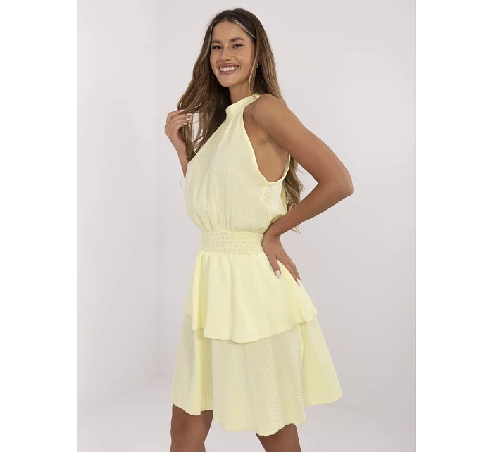 Sukienka MI SK model 21151278 jasny żółty - FPrice