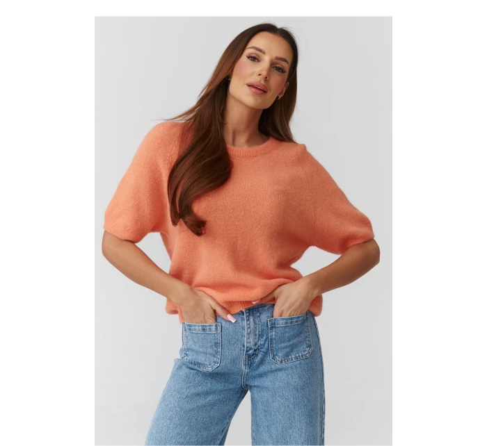 Svetr s krátkým rukávem  model 224080 Makadamia