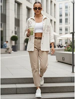 Dámská džínová bunda FILOMENAS béžová FashionStreet TY4313