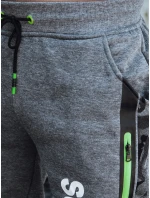 Pánské tepláky s potiskem antracitové model 21980074 - Dstreet Pánské tepláky s potiskem antracitové model 21980074 - Dstreet