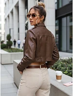 Dámské eko kůže krátké hnědé Ramones FashionStreet TY5672 Dámské eko kůže krátké hnědé Ramones FashionStreet TY5672