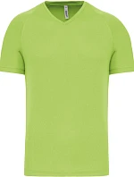 Kariban ProAct PA 476 Pánské sportovní tričko s výstřihem do V 20.P476 lime