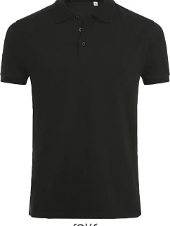 SOL'S Phoenix Men Pánské elastické piqué polo 25.1708 black