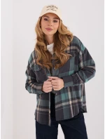 Košile D71720Z11085B šedá modrá Košile D71720Z11085B šedá modrá