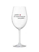 PROTOŽE BÝT FINANČNÍ PORADKYNĚ NENÍ PRDEL - čirá sklenice na víno 350 ml