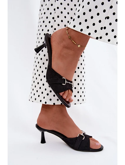 Klapky na podpatku model 229285 Step in style