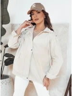 Dámská džínová bunda LASANAS light beige FashionStreet TY4314