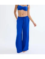 Summer Satin Trousers - BLUE - TRIUMPH BLUE - TRIUMPH
