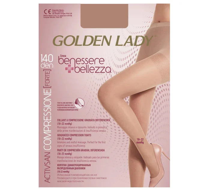 Punčocháče Golden Lady Benessere & Bellezza 140 den