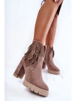 Semišové boty na platformě Lewski Shoes model 21599746 - Boto