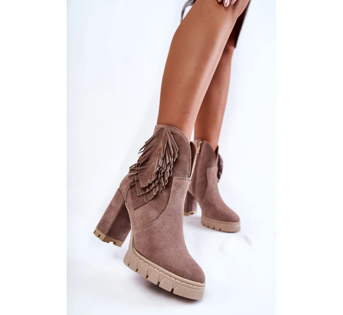 Semišové boty na platformě Lewski Shoes model 21599746 - Boto