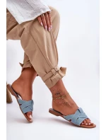 Dámské materiálové sandály světle modré Aversa Dámské materiálové sandály světle modré Aversa