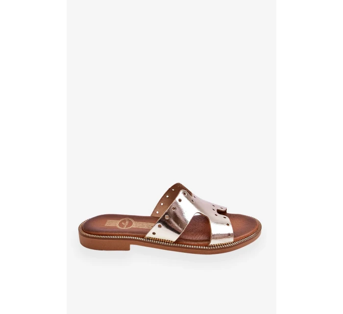 Dámské sandály s ozdobnými výřezy zlato Emily Dámské sandály s ozdobnými výřezy zlato Emily