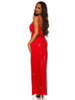 Sexy večerní šaty Koucla na červeném koberci zavinovací vzhled
