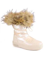 Dámské sněhule INT1924B sněhule na platformě z umělé kožešiny MM274380 Světle béžová - Big Star