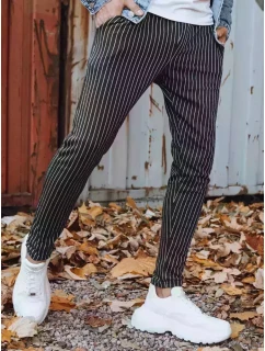 Pánské tmavě šedé kalhoty FashionStreet chinos UX3430
