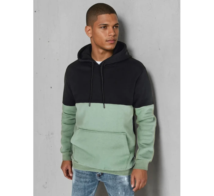 Pánská základní mikina s kapucí černá FashionStreet BX5879 Pánská základní mikina s kapucí černá FashionStreet BX5879