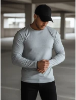 Pánské šedé tričko s dlouhým rukávem model 21994116 - Dstreet Pánské šedé tričko s dlouhým rukávem model 21994116 - Dstreet