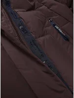 Hnědá dámská zimní prošívaná bunda model 21248066 - LHD Hnědá dámská zimní prošívaná bunda model 21248066 - LHD