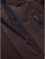 Hnědá dámská zimní prošívaná bunda model 21248066 - LHD Hnědá dámská zimní prošívaná bunda model 21248066 - LHD